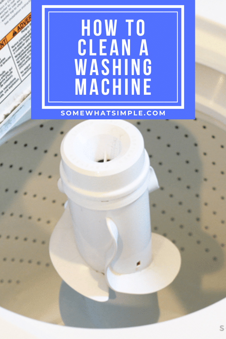 Following these easy steps will show you just how simple it is to clean your washing machine so it is shiny and scum-free, just like the day you bought it! We have directions for cleaning both front and top loader washing machines! #cleaning #cleaningtips #cleaninghacks #cleaningtricks #springcleaning #howtocleanawashingmachine via @somewhatsimple