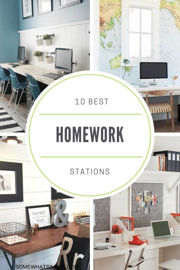 children's homework stations