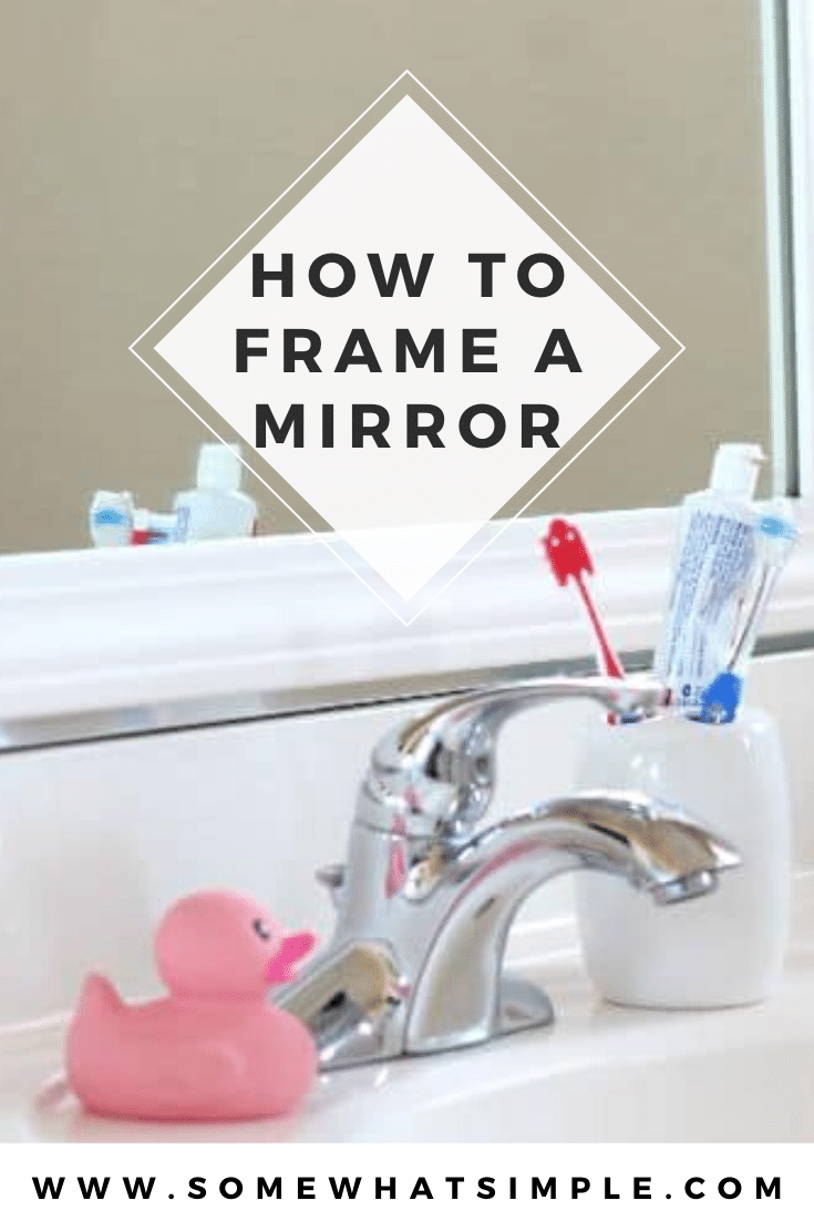 How To Frame A Bathroom Mirror Over Plastic Clips Rispa 