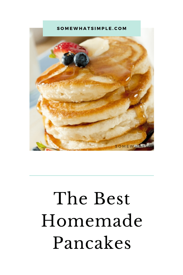A 15-year quest to duplicate grandma's famous pancake recipe results in the discovery of the best pancakes ever! These pancakes are guaranteed to be the fluffiest you'll ever make. I promise, once you taken a bite of this pancake recipe, you'll think it's the best you've ever had. via @somewhatsimple