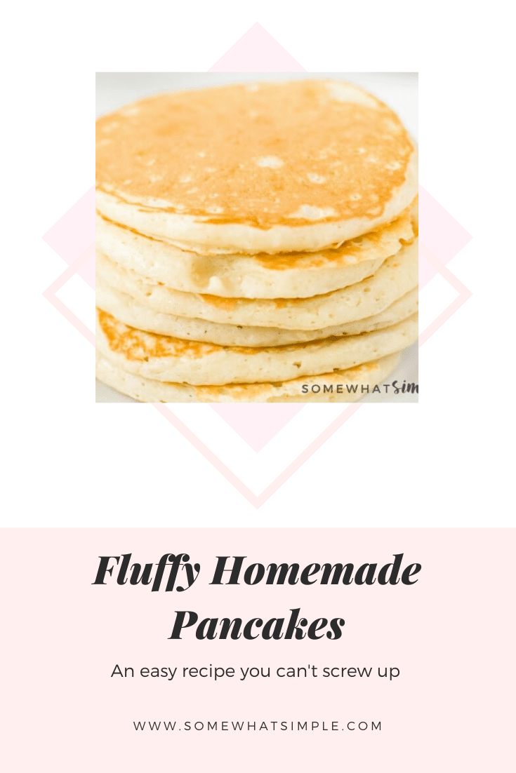 A 15-year quest to duplicate grandma's famous pancake recipe results in the discovery of the best pancakes ever! These pancakes are guaranteed to be the fluffiest you'll ever make. I promise, once you taken a bite of this pancake recipe, you'll think it's the best you've ever had. via @somewhatsimple