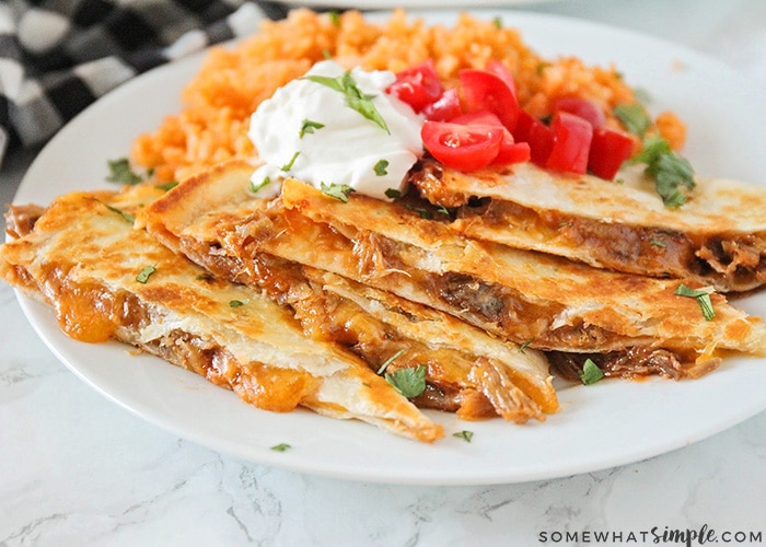 bbq pulled pork quesadillas