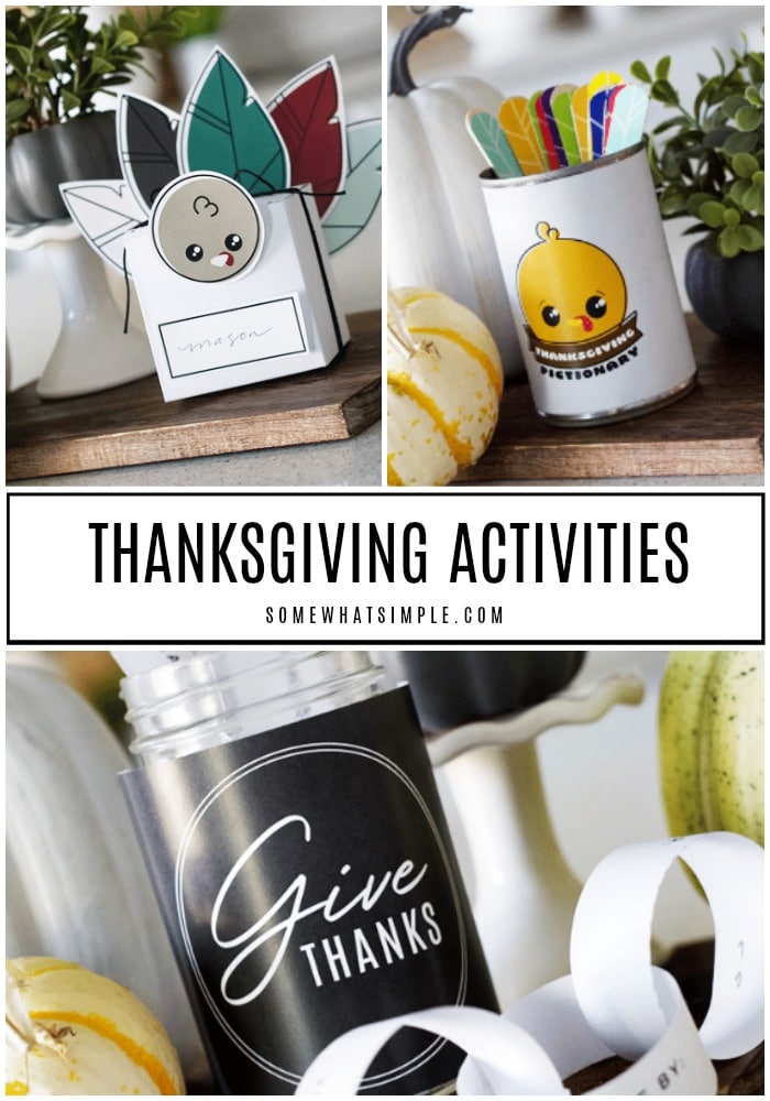 Get Ready For Turkey Day With These Fun Thanksgiving Activities For Kids And Families! #thanksgiving #activities #kids #families via @somewhatsimple