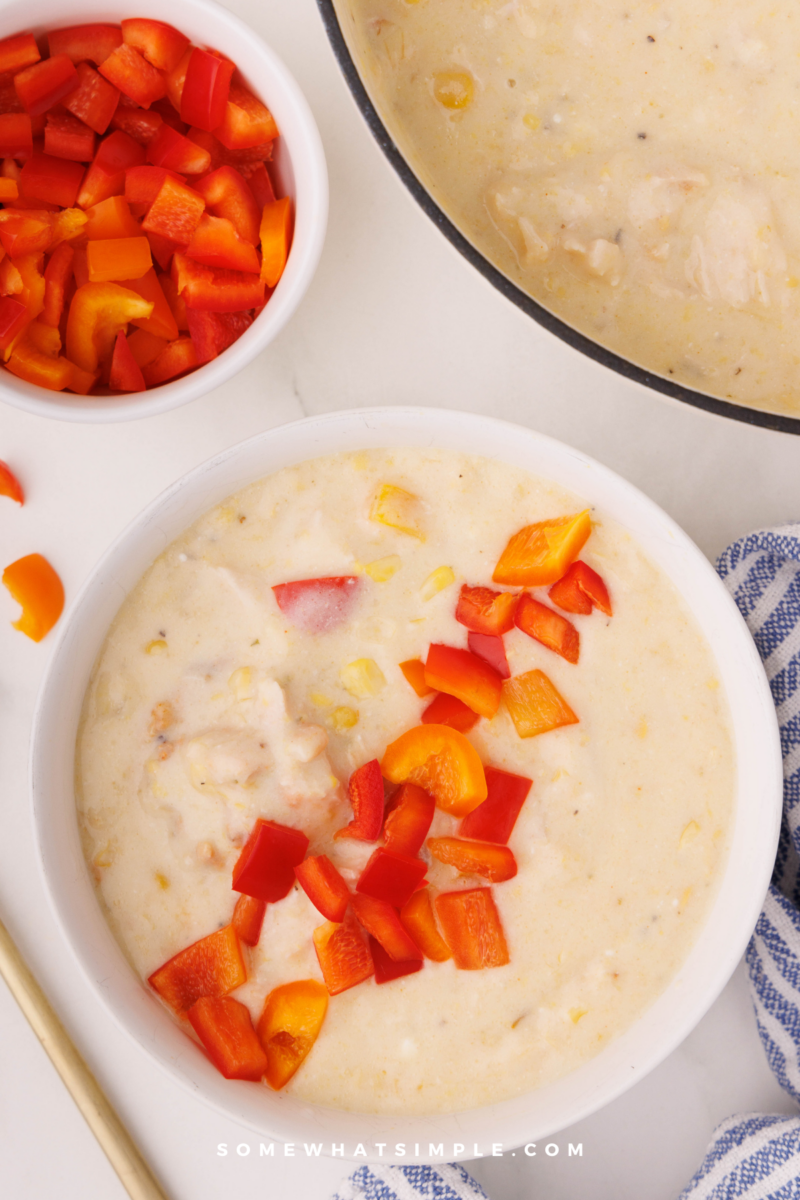 long image of Turkey Corn Chowder