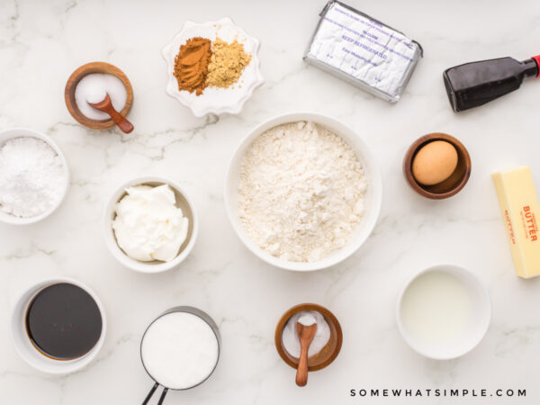 ingredients to make ginger sandwich cookies