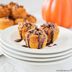 easy pumpkin cookie bites with only 3 ingredients.