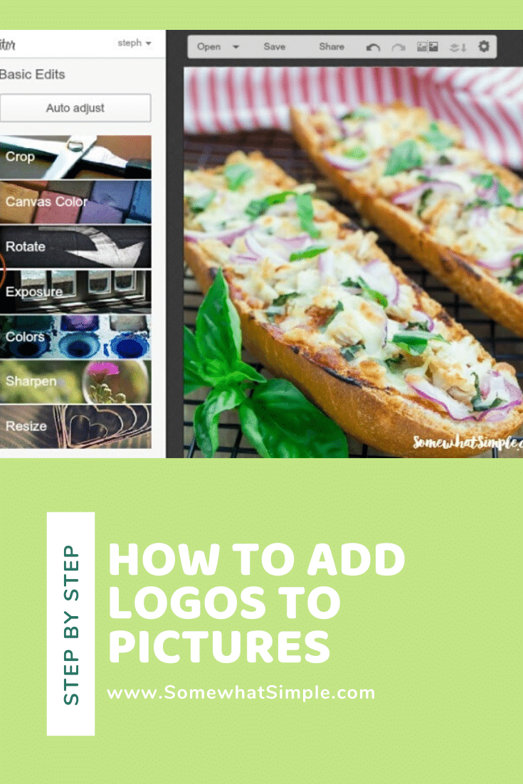 If you're new to blogging or the online business world, one question you might have is how to add a logo to photos. Today we'll show you! #howtoaddalogotophotos #photograph #photographytips #photoshop #tutorial #photoediting via @somewhatsimple