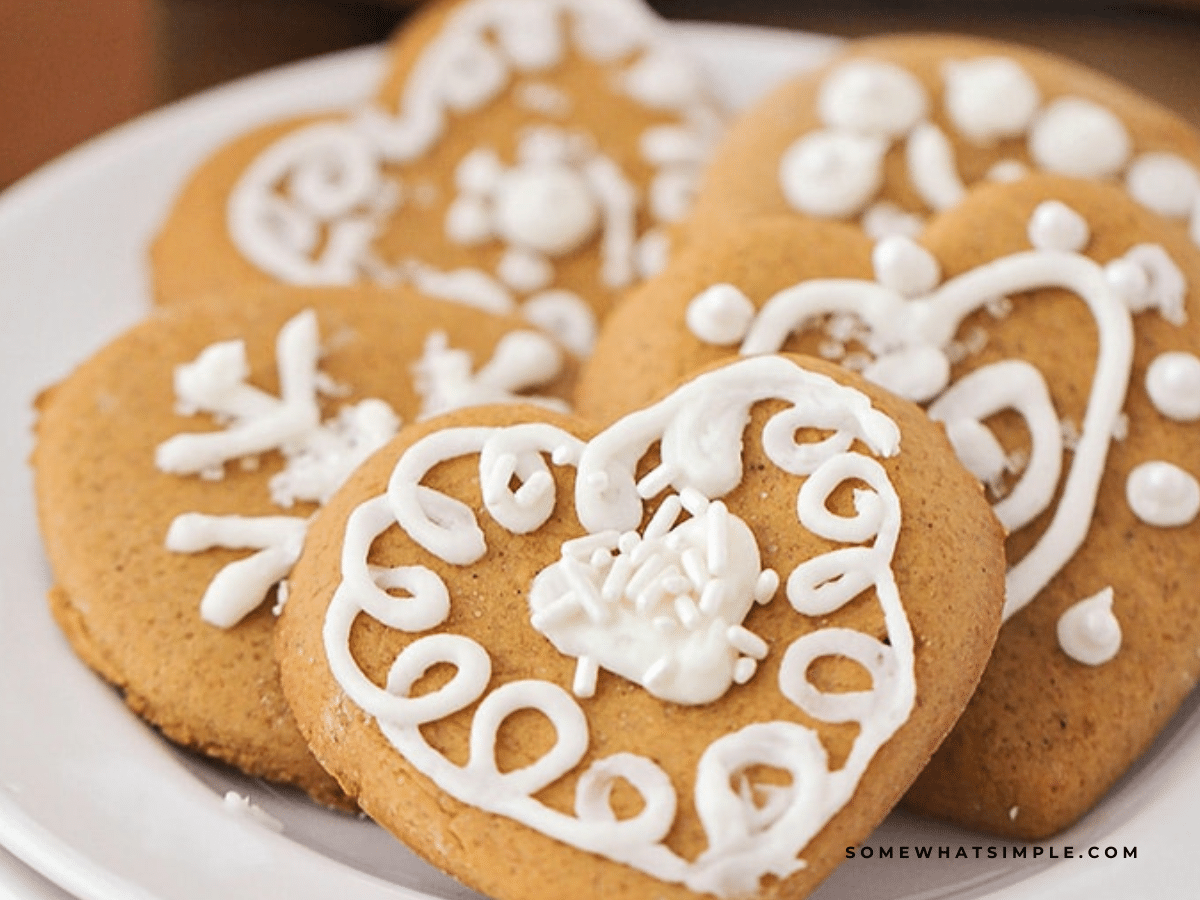 close up of decorated holiday cookies