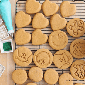 baked cookies, ready to be decorated