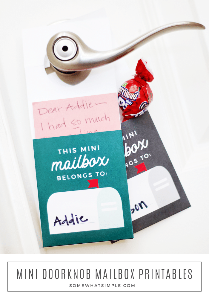 Doorknob Mailbox Reading Activity Somewhat Simple