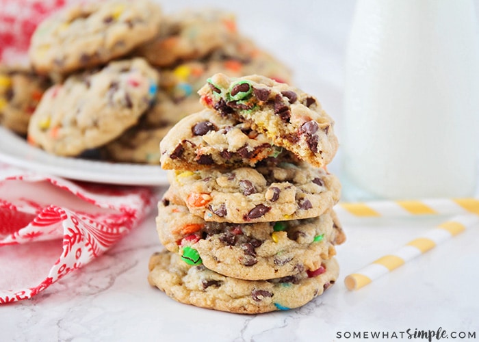 chocolate chips cookies made with vanilla pudding mix