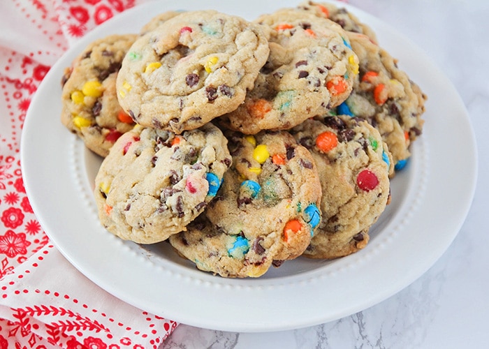 cookies made with vanilla pudding and chocolate chips