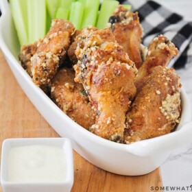 Baked Garlic Parmesan Chicken Wings