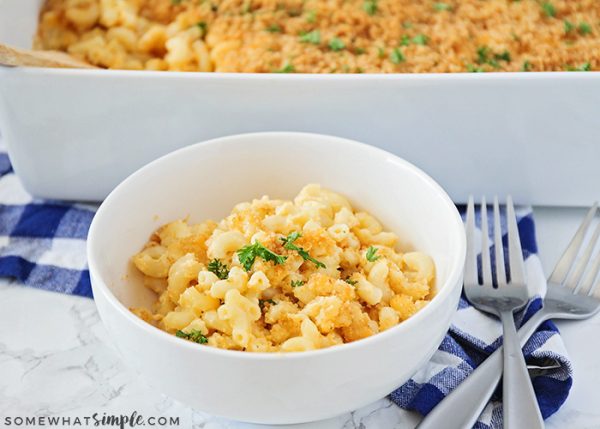BEST Baked Macaroni and Cheese Recipe | Somewhat Simple