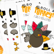 thanksgiving roll a turkey fun activity dice game printable