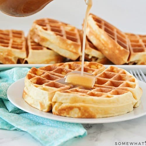 BEST Homemade Belgian Waffles Recipe