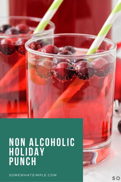 Non-Alcoholic Holiday Punch (Only 2 Ingredients) - Somewhat Simple