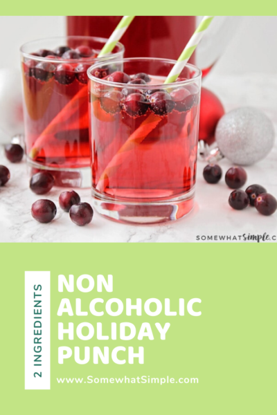 Non-Alcoholic Holiday Punch (Only 2 Ingredients) - Somewhat Simple