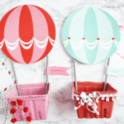 Hot Air Balloon Mailbox Valentine Printables