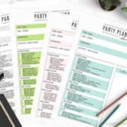 party planning printable fun checklist how to diy tips tricks hacks easy simple helpful blank fillable free download color colorful pastel black and white