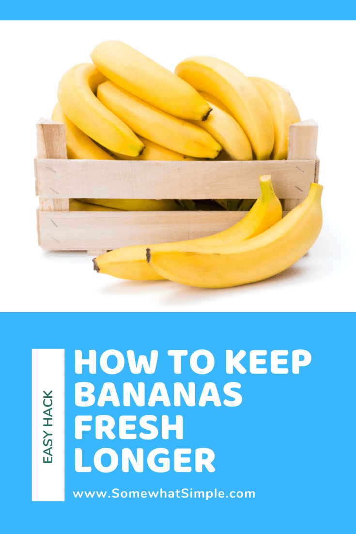 Make the most of your bananas' shelf life with one simple tip on how to keep bananas fresh and store them properly. via @somewhatsimple