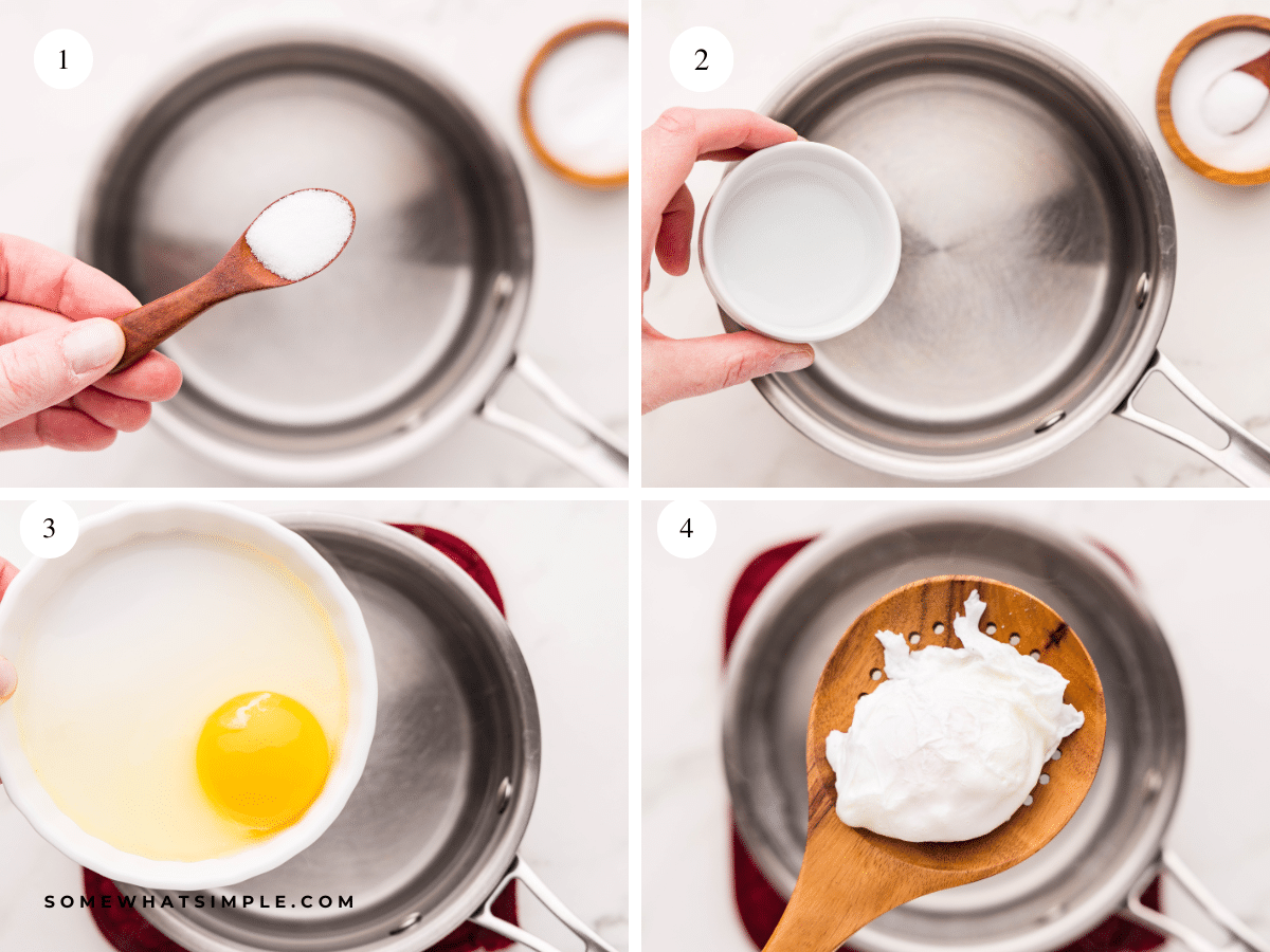 step-by-step directions on how to make Poached Eggs