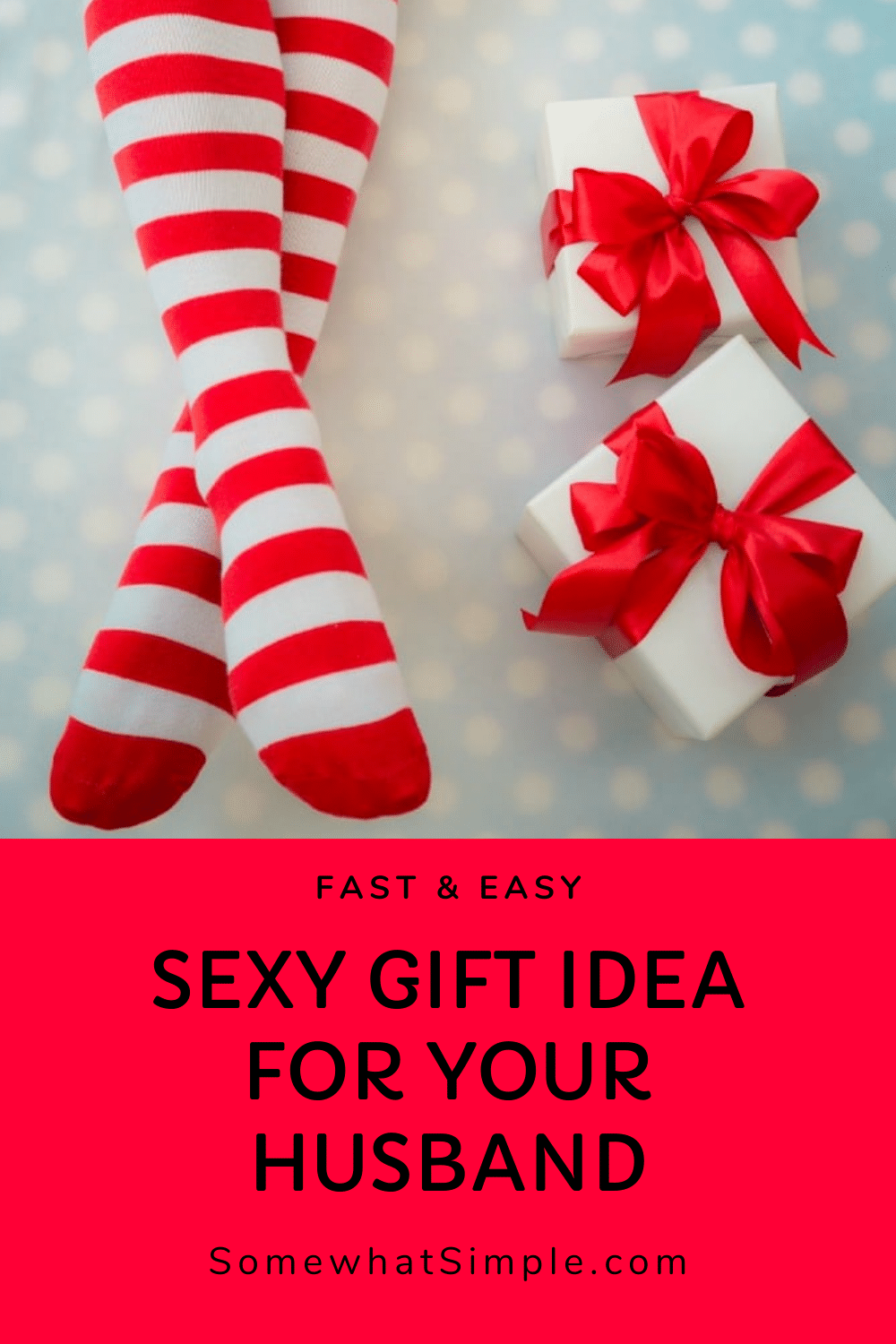 This sexy gift for your man is perfect for any occasion and he's sure to love it!  No more worrying about buying a gift for him that he won't like or will want to take back.  This sexy gift idea is one that he will be asking for again and again! It's the perfect Christmas, birthday or anniversary gift. Download your free printable and make the best gift he'll ever receive. via @somewhatsimple