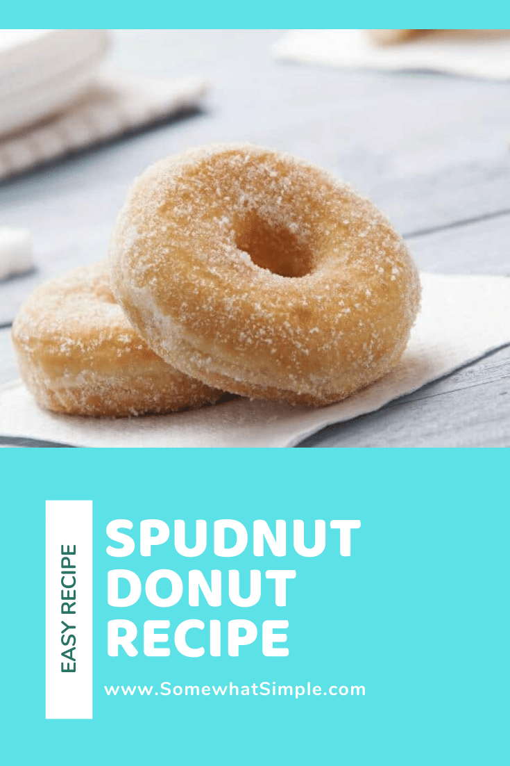 Who knew you could make donuts out of mashed potatoes that will taste amazing! This spudnuts recipe is super easy to make and they're delicious!  Spudnuts are donuts made with mashed potatoes. If you've ever had potato bread, imagine those in donut form. They're soft, sweet and delicious! #spudnuts #spudnutdonuts #easydonutrecipe #mashedpotatodonuts #spudnutdoughnut via @somewhatsimple