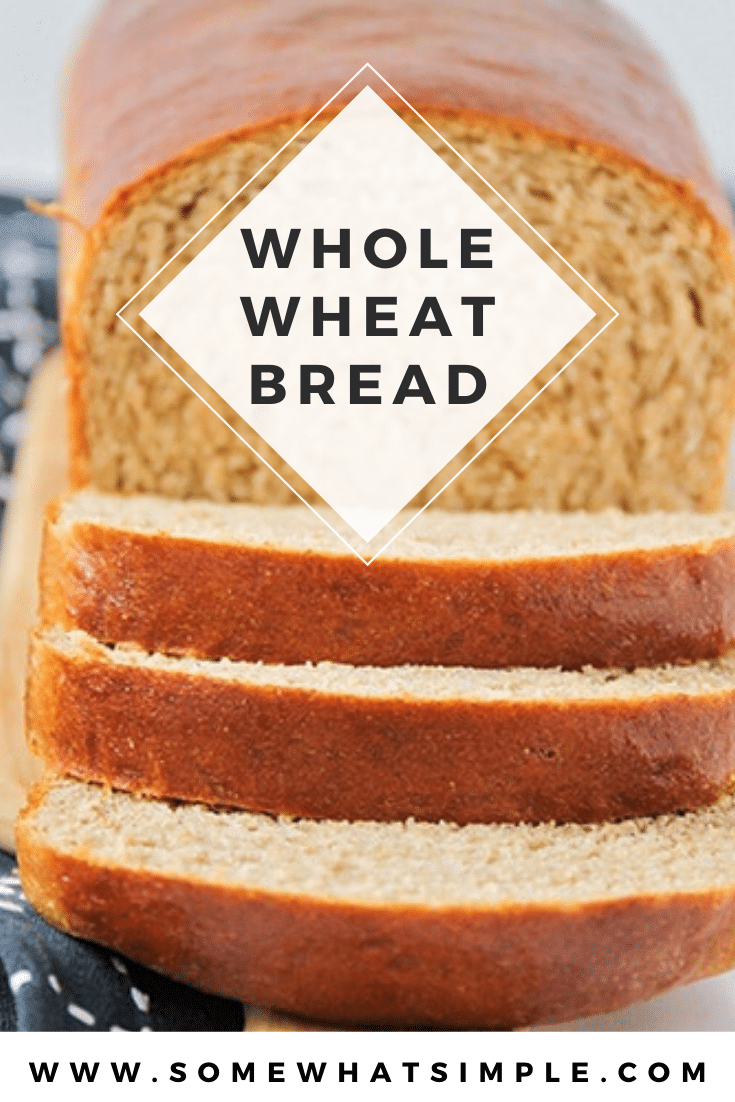 If you love gourmet bread that's easy to make and tastes amazing, this simple Whole Wheat Bread Recipe is just for you! I promise, you can't screw this recipe up. #healthywholebread #homemadebread #easywholewheatbread #homemadewheatbread #howtomakehomemadebread via @somewhatsimple