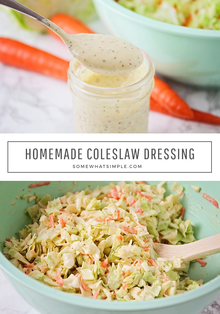 BEST Homemade Coleslaw Dressing Recipe | Somewhat Simple