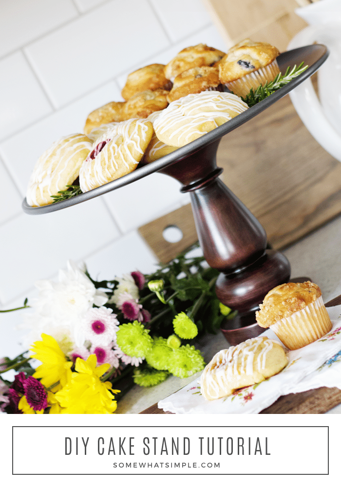 diy wood cake stand tutorial