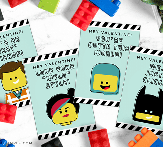 Lego Valentine Cards