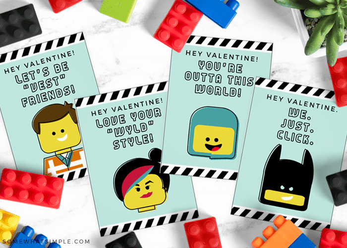 Lego Valentine Cards