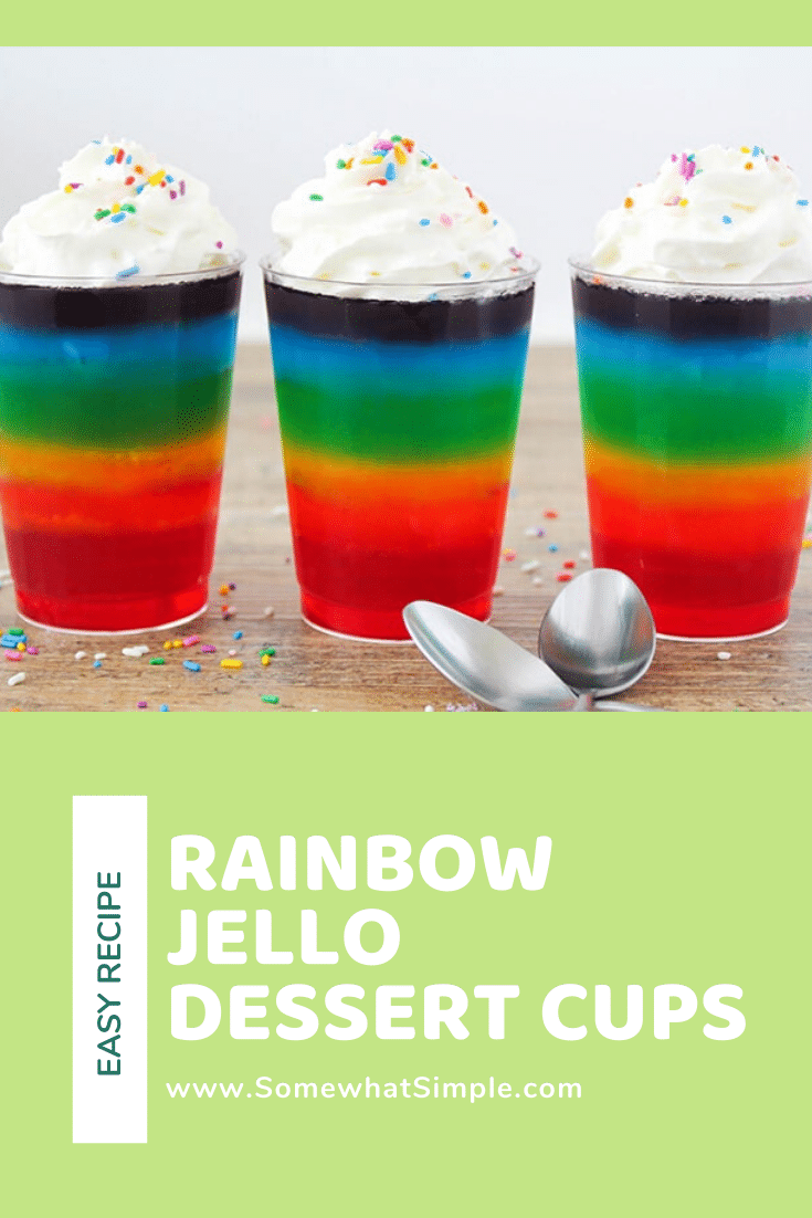 Rainbow Sherbet Jello Mold