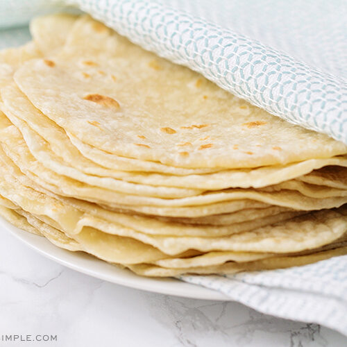 Homemade Flour Tortillas {Easy, No Press!} - FeelGoodFoodie