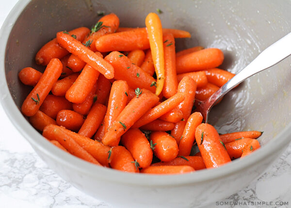 Roasted Honey Glazed Carrots Recipe | Somewhat Simple