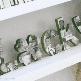 lucky wood letters st patricks day decoration keepsake photos pictures diy tutorial green
