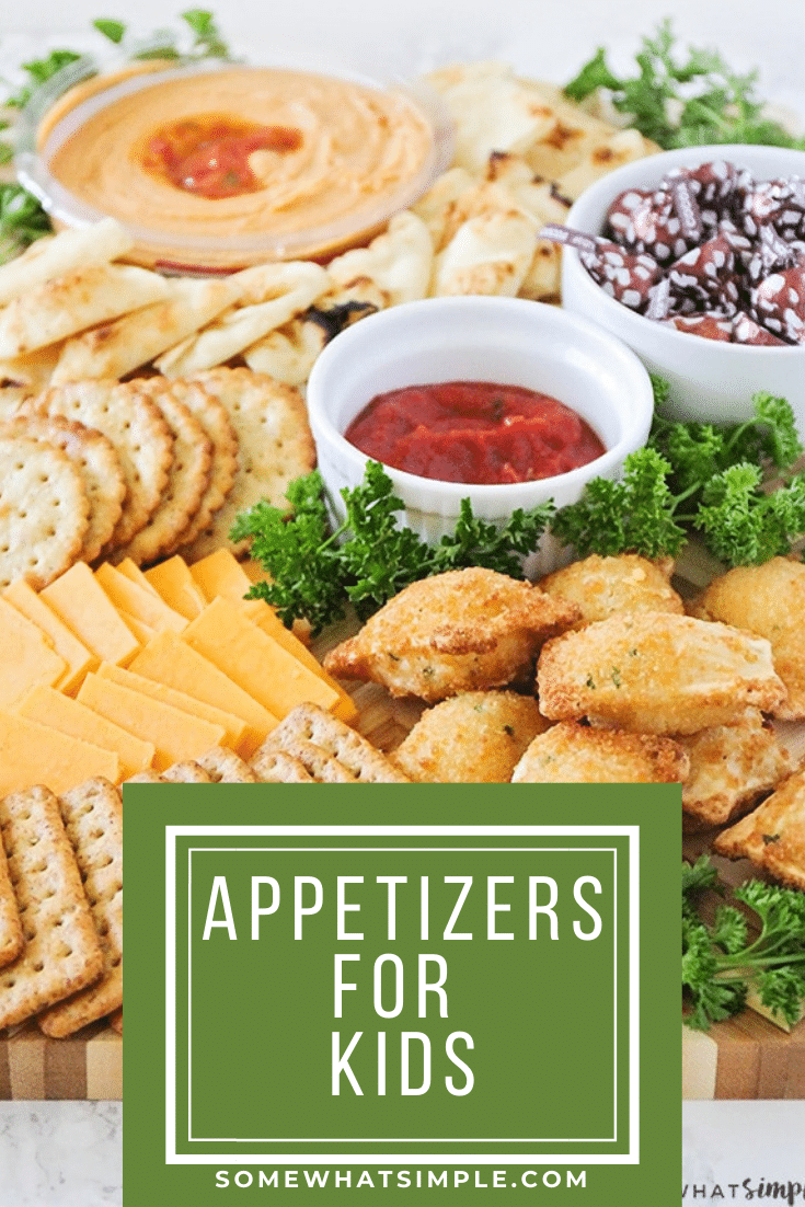 This delicious and easy to assemble appetizer board is packed full of the best appetizers for kids! These appetizers are perfect to serve during the holidays or for the big game. You're guaranteed to win over even the pickiest of eaters at your next party! via @somewhatsimple