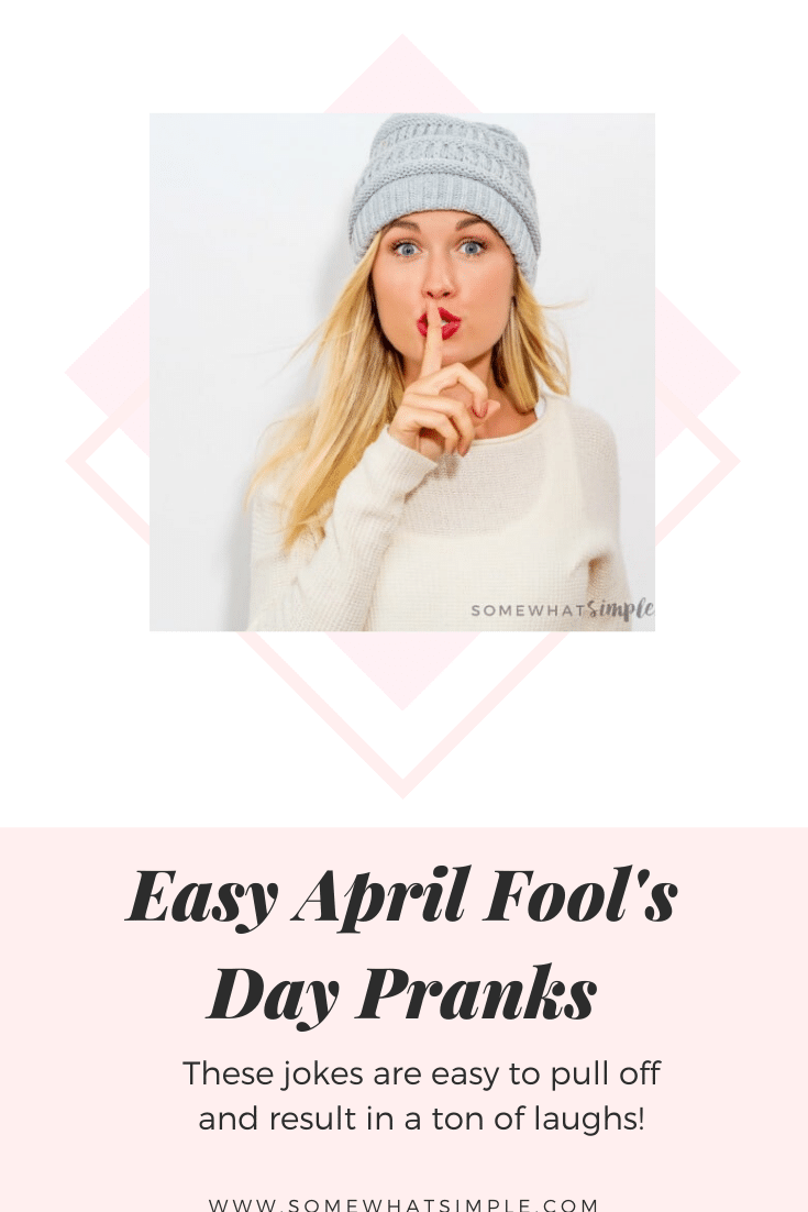 They say one sign of a good relationship is how much you laugh with each other. Let's put that to the test some of the best April Fools jokes to play on your spouse or boyfriend!  These April Fools pranks are easy to set up and are both funny and harmless so everyone will enjoy them. #aprilfoolsjokesforyourspouse #video #aprilfoolspranks #funnyaprilfoolsjokes #aprilfoolspranksforadults #easyaprilfoolsdayjokes via @somewhatsimple