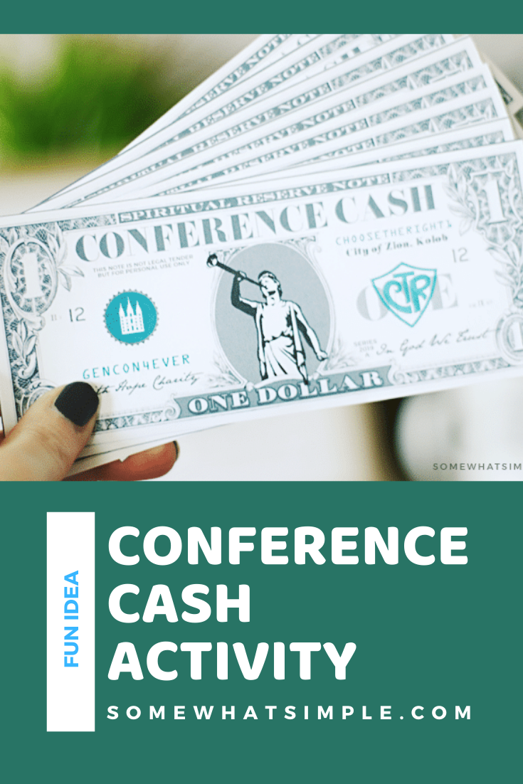 General Conference Activities Conference Cash Printable