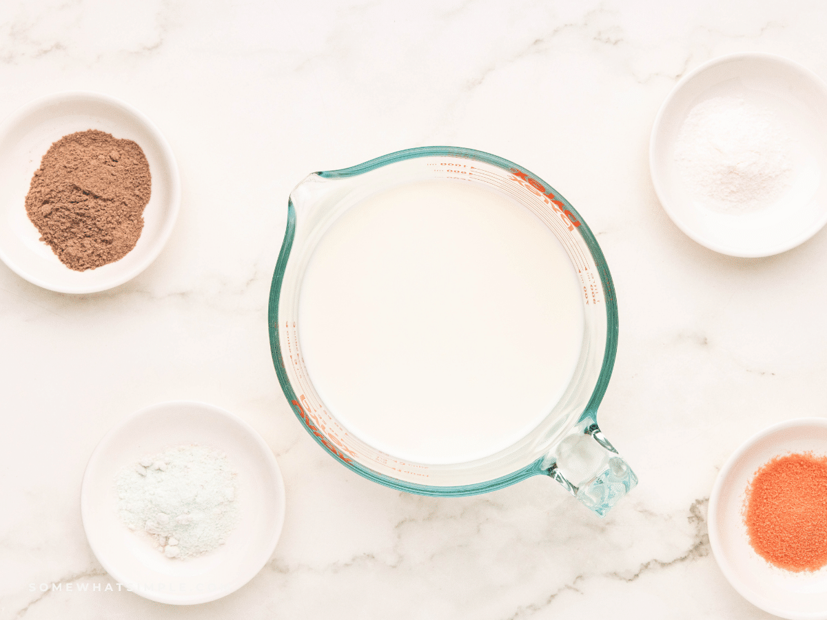 ingredients used to make flavored milk