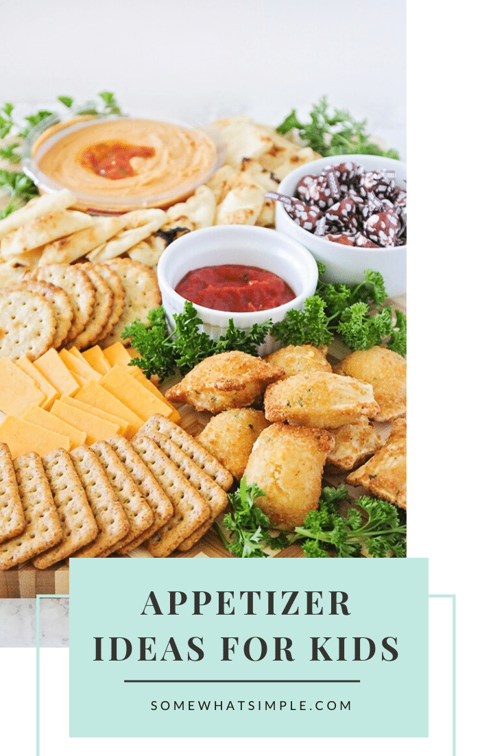 This delicious and easy to assemble appetizer board is packed full of the best appetizers for kids! These appetizers are perfect to serve during the holidays or for the big game. You're guaranteed to win over even the pickiest of eaters at your next party! via @somewhatsimple