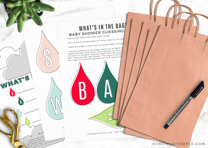 Printable Baby Shower Game Idea Free Somewhat Simple
