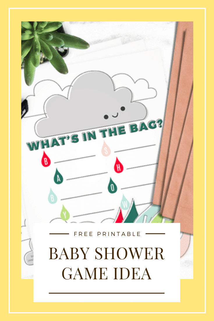 This simple baby shower game idea is fun to play, easy to put together and it's super helpful for the mother-to-be!  Fill bags with baby items that start with each letter and see if the mother-to-be can guess what's inside.  The game is fun to play, while providing needed baby items for the new mother. Download your FREE printable right now and get started! #babyshowergames #printablebabyshowergame #babyshowergameidea #freeprintablebabyshowergame #babyitemsthatstartwith via @somewhatsimple