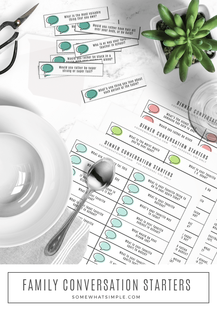 long image of printable conversation starters