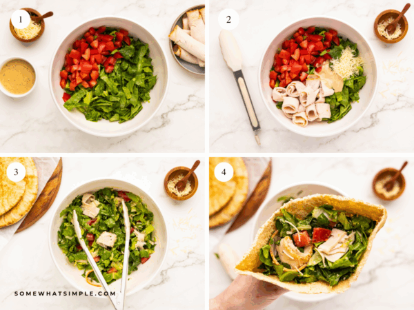 directions on how to make Caesar Pockets