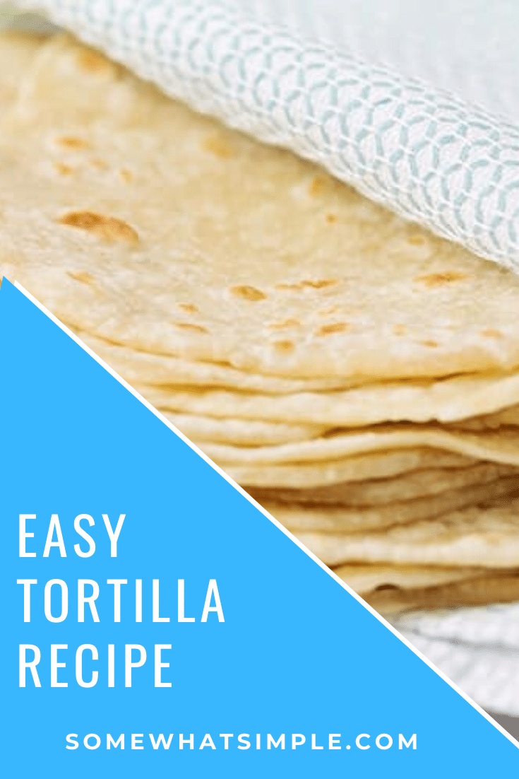 These homemade flour tortillas are soft, delicious and incredibly easy to make!  I love them because they can be used in so many of my favorite Mexican food recipes to add a little extra homemade touch. #howtomakeflourtortillas #homemadeflourtortillas #flourtortillasrecipe #howtomakehomemadetortillas #easyhomemadetortillas via @somewhatsimple