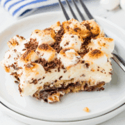 plated Smore's Dessert Squares