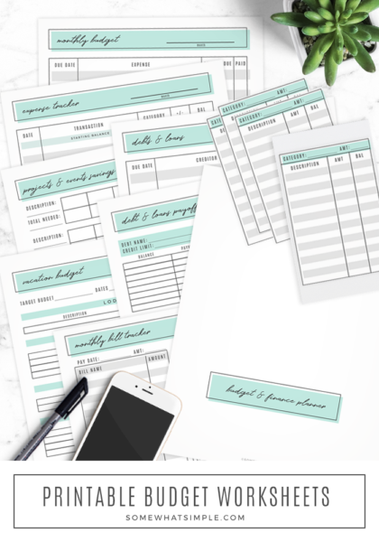Printable Budget Planner