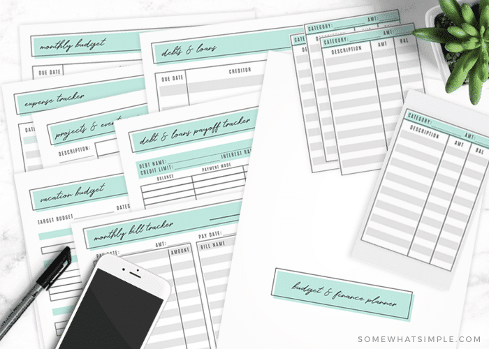 Printable Budget Planner: Home Finance Money Planner